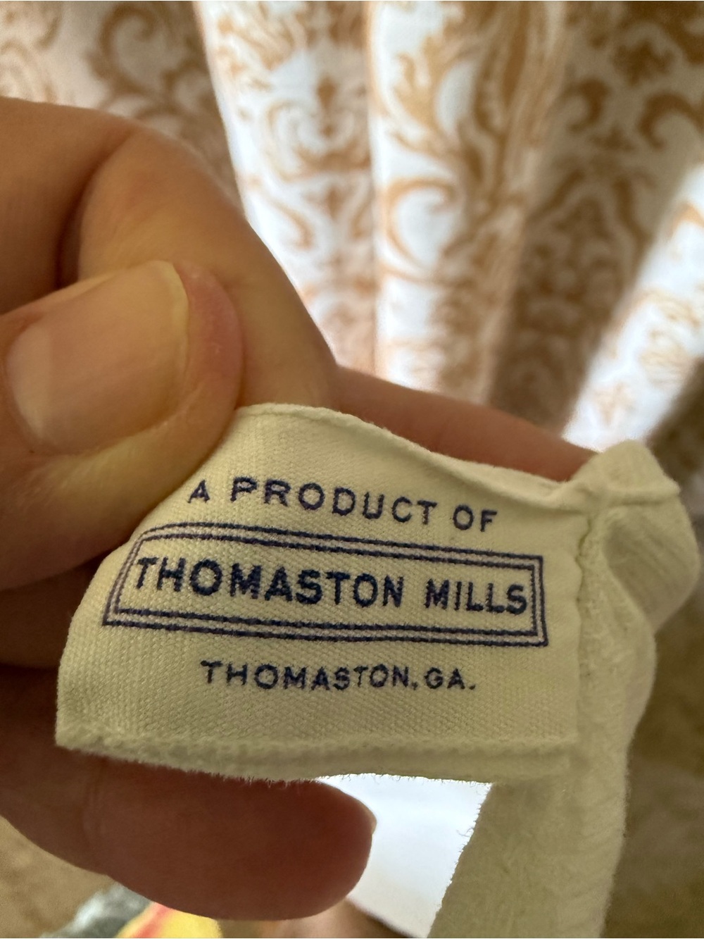 Vintage Mid Century Printed Cotton Tablecloth Pedigree Tag 1950's - Picture 11 of 11